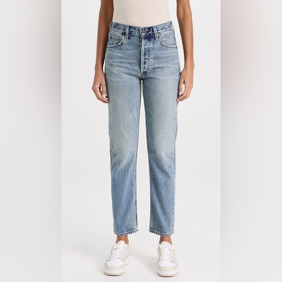 Citizens of Humanity Charlotte High Rise Straight Button Fly Jeans